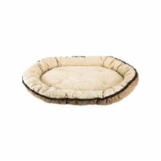 Лежак FX home Трек овальний бежевый 73х55х8 см
