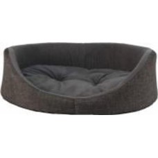 Лежак FX home 50x40x17 см серый овальный 032022