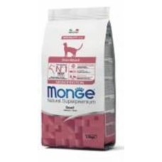 Корм сухой для кошек Monge sterilised с говядиной 1,5 кг