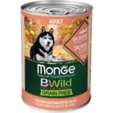 Корм влажный для взрослых собак для всех пород Monge Bwild Dog Adult мясные кусочки в соусе 400 г