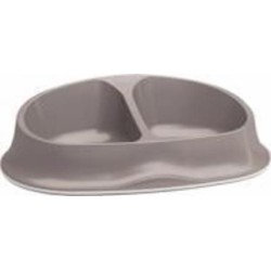 Миска двойная Stefanplast Chic double 025 л + 025 л бежевый