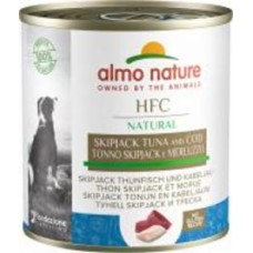 Консерва для собак для всех пород Almo Nature HFC Dog Natural полосатый тунец и треска 290 г