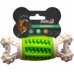 Игрушка для собак AnimAll GrizZzly 9918 кость-зубочистка green/white
