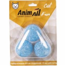 Набор игрушек AnimAll Fun Cat VP039 мячики глицериновые 3 шт для кошек