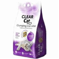 Наполнитель для кошачьего туалета CLEAR CAT бентонитовый Лаванда 10 л