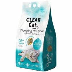 Наполнитель для кошачьего туалета CLEAR CAT бентонитовый Натуральный 10 л