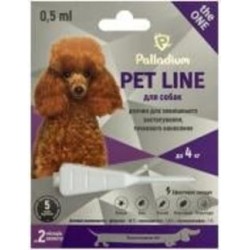 Капли Palladium Palladium Pet Line the One для собак весом 4 кг