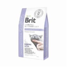 Корм сухой для взрослых котов Brit VetDiets при нарушениях пищеварения сельдь, яйцо, горох 2 кг