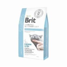 Корм сухой для взрослых котов Brit VetDiets при лишнем весе и ожирении курица, горох 2 кг