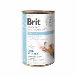 Корм влажный для взрослых собак для всех пород Brit VetDiets при ожирении и избыточном весе (ягненка, горох) 400 г