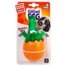 Игрушка для собак GiGwi Крокодил-неваляшка с пищалкой 2319