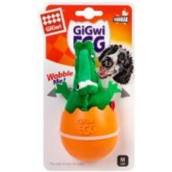 Игрушка для собак GiGwi Крокодил-неваляшка с пищалкой 2319
