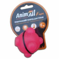 Игрушка AnimAll для собак шар молекула 5см коралловый 88143