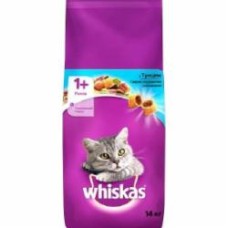 Корм сухой Whiskas для взрослых котов с тунцом с рыбой 14 кг