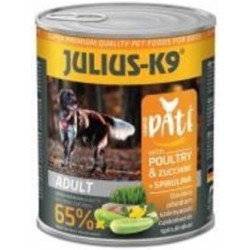 Паштет консервированный для всех пород JULIUSК-9 с птицей и цуккини 800 г