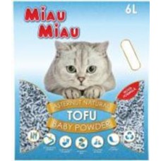 Наполнитель для кошачьего туалета MIAU MIAU TOFU BABY POWDER 6л