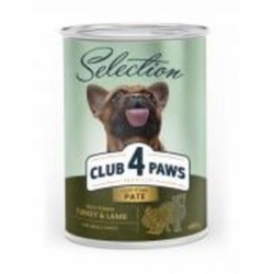 Консерва для всех пород Club 4 Paws Selection с индейкой 400 г