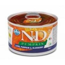 Консерва для малых пород Farmina N&D Grain Free PUMPKIN LAMB ADULT MINI с тіквой/чорникой с ягненком 140 г