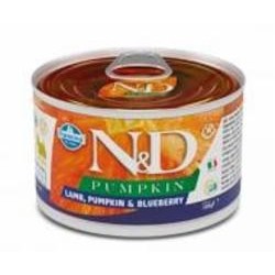 Консерва для малых пород Farmina N&D Grain Free PUMPKIN LAMB ADULT MINI с тіквой/чорникой с ягненком 140 г