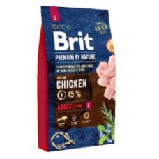Корм сухой для собак для больших пород Brit Premium весом 25-45 кг курица 8 кг