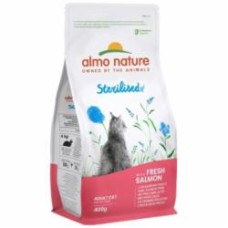 Корм сухой Almo Nature для взрослых стерилизованных котов с лососем