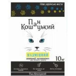 Наполнитель для кошачьего туалета Пан Кошацький Древесный 10 кг