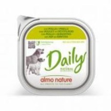 Паштет консервированный для всех пород Almo Nature Daily Dog горошек с курицей 300 г