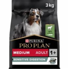 Корм сухой для собак с чувствительным пищеварением для средних пород Purina Pro Plan Medium Sensetive с ягненком 3 кг