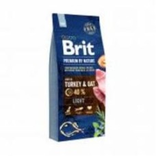 Корм сухой для собак для всех пород Brit Premium для собак с избыточным весом с индейкой 15 кг