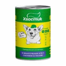 Корм влажный для всех пород ТМ Хвостик с олениной 1,24 кг