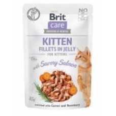 Корм влажный для котят Brit Care с лососем 85 г