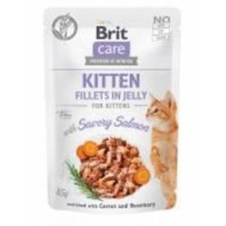 Корм влажный для котят Brit Care с лососем 85 г