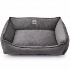 Лежак PETBED Velor Комфорт S 70x55x21 см темно-серый
