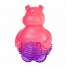 Игрушка для собак GiGwi Бегемотик с пищалкой розовый Suppa Puppa 9 см