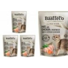 Корм для котов Basttet`o Silver с курицей 85 г