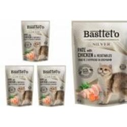 Корм для котов Basttet`o Silver с курицей 85 г