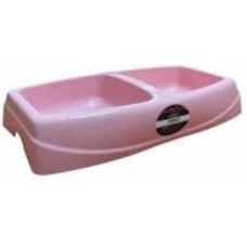 Миска 4DOG DELUXE розовая двойная 0,40 л