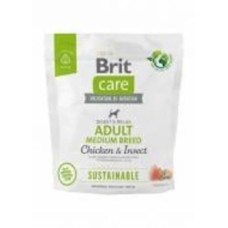 Корм сухой для средних пород Brit Care Sustainable Adult Medium Breed с курицей 1 кг