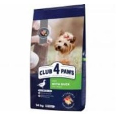 Корм сухой для малых пород Club 4 Paws Премиум с уткой 14 кг