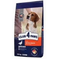 Корм сухой для средних пород Club 4 Paws Premium с уткой 14 кг