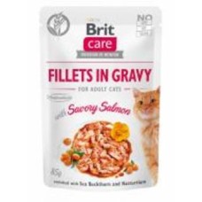 Консерва для котов Brit Care филе лосося в соусе 85 г