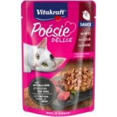 Консерва для котов Vitakraft Poesie Delice pouch сердечки в соусе 85 г