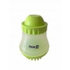 Щетка массажная AnimAll Groom с дозатором зеленая/синяя MR8704
