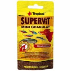 Корм Tropical сухой для аквариумных рыб в гранулах Supervit Mini Granulat 10 г (для всех аквариумных рыб) 61421