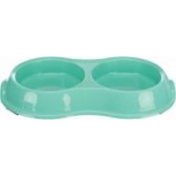 Миска Trixie для кошек двойная пластик 2x0.2 л 11 cм (249985)