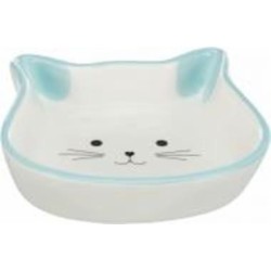 Миска Trixie для кошек в форме кошачьей мордашки керамическая 12 см 0.25 л (24494)
