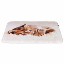Лежак Trixie для кошек Tilly плюшевый бежевый с кошкой 50 x 40 см 37127