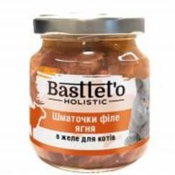 Корм для котов всех пород Basttet`o кусочки филе ягненка в желе 130 г