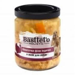 Корм влажный для собак для всех пород Basttet`o кусочки филе индейки в желе 500 г
