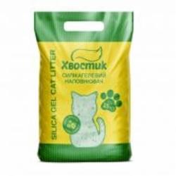 Наполнитель Хвостик силикагель с зелеными гранулами 15 л